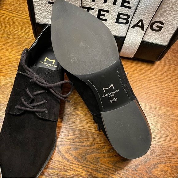 Marc Fischer black suede pointed shoes - Picture 6 of 6